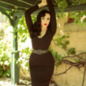 Black Marylin Wiggle Dress